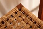 Pair of Vintage Mexican Modern Pine and Woven Palm Bar Stools by Muebles Austin - Image 19
