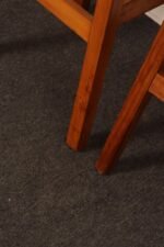 Pair of Vintage Mexican Modern Pine and Woven Palm Bar Stools by Muebles Austin - Image 28