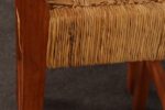 Pair of Vintage Mexican Modern Pine and Woven Palm Bar Stools by Muebles Austin - Image 23