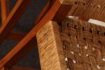 Pair of Vintage Mexican Modern Pine and Woven Palm Bar Stools by Muebles Austin - Image 24