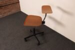Danish Modern Kevi Swiveling Task Chair in Teak by Jorgen Rasmussen for Rabami - Image 7