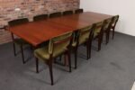 Set of Ten Italian Rosewood and Velvet Dining Chairs by Ico Parisi for M.I.M. - Image 29