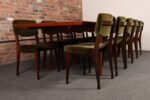 Set of Ten Italian Rosewood and Velvet Dining Chairs by Ico Parisi for M.I.M. - Image 32