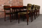 Set of Ten Italian Rosewood and Velvet Dining Chairs by Ico Parisi for M.I.M. - Image 32