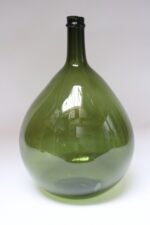 Vintage Italian Green Blown Glass Bulbous Form Demijohn Carboy - Image 2