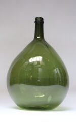 Vintage Italian Green Blown Glass Bulbous Form Demijohn Carboy - Image 3