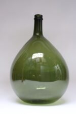 Vintage Italian Green Blown Glass Bulbous Form Demijohn Carboy - Image 9