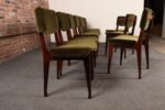 Set of Ten Italian Rosewood and Velvet Dining Chairs by Ico Parisi for M.I.M. - Image 4