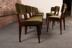 Set of Ten Italian Rosewood and Velvet Dining Chairs by Ico Parisi for M.I.M. - Image 4