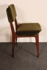 Set of Ten Italian Rosewood and Velvet Dining Chairs by Ico Parisi for M.I.M. - Image 14
