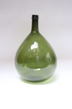 Vintage Italian Green Blown Glass Bulbous Form Demijohn Carboy - Image 5