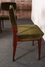 Set of Ten Italian Rosewood and Velvet Dining Chairs by Ico Parisi for M.I.M. - Image 15