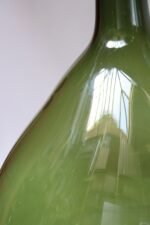 Vintage Italian Green Blown Glass Bulbous Form Demijohn Carboy - Image 21