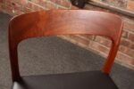 Set of Eight Danish Teak and Leather Niels O Møller Dining Chairs Models 75 & 56 - Image 15