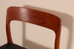 Set of Eight Danish Teak and Leather Niels O Møller Dining Chairs Models 75 & 56 - Image 19