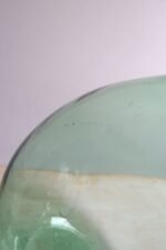 Vintage Italian Mouth Blown Glass Bulbous Demijohn in Seafoam Green - Image 9