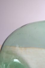 Vintage Italian Mouth Blown Glass Bulbous Demijohn in Seafoam Green - Image 9