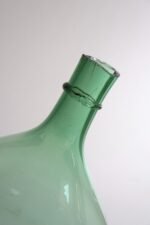 Vintage Italian Mouth Blown Glass Bulbous Demijohn in Seafoam Green - Image 26