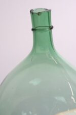 Vintage Italian Mouth Blown Glass Bulbous Demijohn in Seafoam Green - Image 8