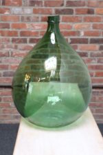 Vintage Italian Emerald Green Blown Glass Teardrop-Form Demijohn Carboy - Image 6