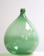 Vintage Italian Emerald Green Blown Glass Teardrop-Form Demijohn Carboy - Image 3