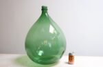 Vintage Italian Emerald Green Blown Glass Teardrop-Form Demijohn Carboy - Image 9