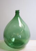 Vintage Italian Emerald Green Blown Glass Teardrop-Form Demijohn Carboy - Image 2