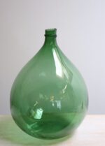 Vintage Italian Emerald Green Blown Glass Teardrop-Form Demijohn Carboy - Image 2