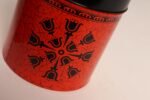 Set of Three Japanese Modern Nesting Canisters With Red and Black Floral Decoration - Image 9