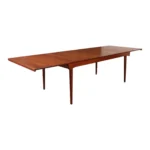 Danish Solid Teak Extension Dining Table by Finn Juhl for France & Daverkosen