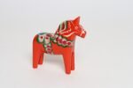 Mid-Century Scandinavian Modern Hand-Painted Dala Horse From Färnäs Sweden - Image 2