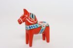 Diminutive Scandinavian Modern Hand-Painted Dala Horse from Färnäs Sweden - Image 3