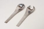Danish Modernist "Blue Shark" Salad Servers by Svend Siune for Georg Jensen - Image 2