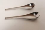 Danish Modernist "Blue Shark" Salad Servers by Svend Siune for Georg Jensen - Image 4