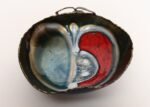 Italian Modern Enamel on Copper "Apple" Dish by Rame d'Arte Lavorazione Laurana - Image 2