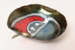 Italian Modern Enamel on Copper "Apple" Dish by Rame d'Arte Lavorazione Laurana - Image 8