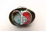 Italian Modern Enamel on Copper "Apple" Dish by Rame d'Arte Lavorazione Laurana - Image 3