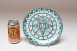 Vintage French Vallauris Ceramic Plate with Geometric Pattern by Antoine Fazio - Image 4