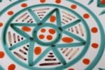Vintage French Vallauris Ceramic Plate with Geometric Pattern by Antoine Fazio - Image 5