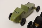 Set of Four Vintage Painted Pinewood Racers - Image 10
