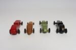 Set of Four Vintage Painted Pinewood Racers - Image 5