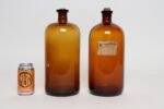 Set of Two Vintage Amber Glass Apothecary Bottles by Owens-Illinois Glass Co. - Image 8