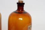 Set of Two Vintage Amber Glass Apothecary Bottles by Owens-Illinois Glass Co. - Image 14