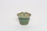 Vintage Petite Studio Ceramic Green Lidded Sugar Bowl by Deanna Nichols - Image 2