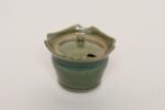 Vintage Petite Studio Ceramic Green Lidded Sugar Bowl by Deanna Nichols - Image 3