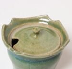 Vintage Petite Studio Ceramic Green Lidded Sugar Bowl by Deanna Nichols - Image 8