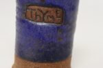 Vintage Studio Pottery Indigo "Thyme" Herb Cylindrical Vessel by Deanna Nichols - Image 10