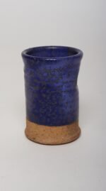 Vintage Studio Pottery Indigo "Thyme" Herb Cylindrical Vessel by Deanna Nichols - Image 4