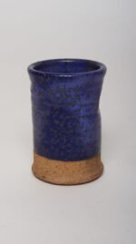Vintage Studio Pottery Indigo "Thyme" Herb Cylindrical Vessel by Deanna Nichols - Image 4