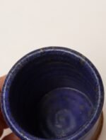 Vintage Studio Pottery Indigo "Thyme" Herb Cylindrical Vessel by Deanna Nichols - Image 13